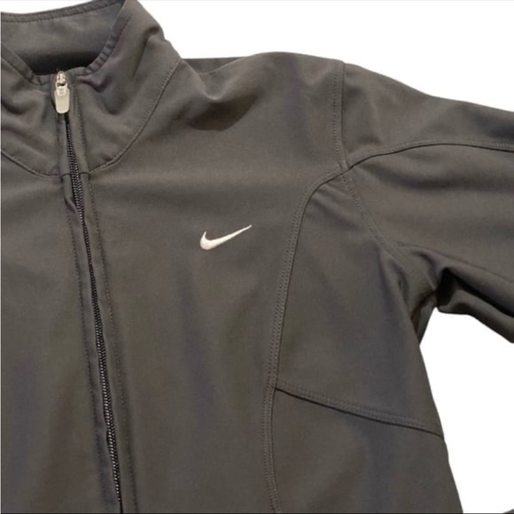Nike FIT DRY Women’s Full Zip Jacket Dark Gray Sz XS Activewear Athleisure - Picture 3 of 7
